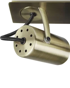 Deckenleuchte Metall Messing 2-Flammig Rund Klip