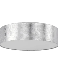Deckenleuchte Silber 3-Flammig Trommelform Rena