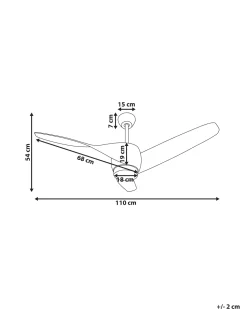 Deckenventilator Mit Licht Braun Paria