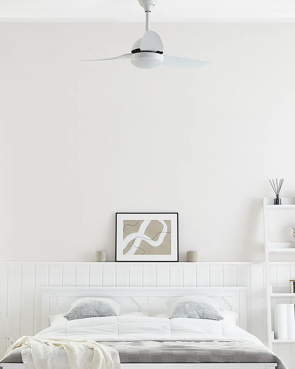 Deckenventilator Mit Licht Weis Toplica