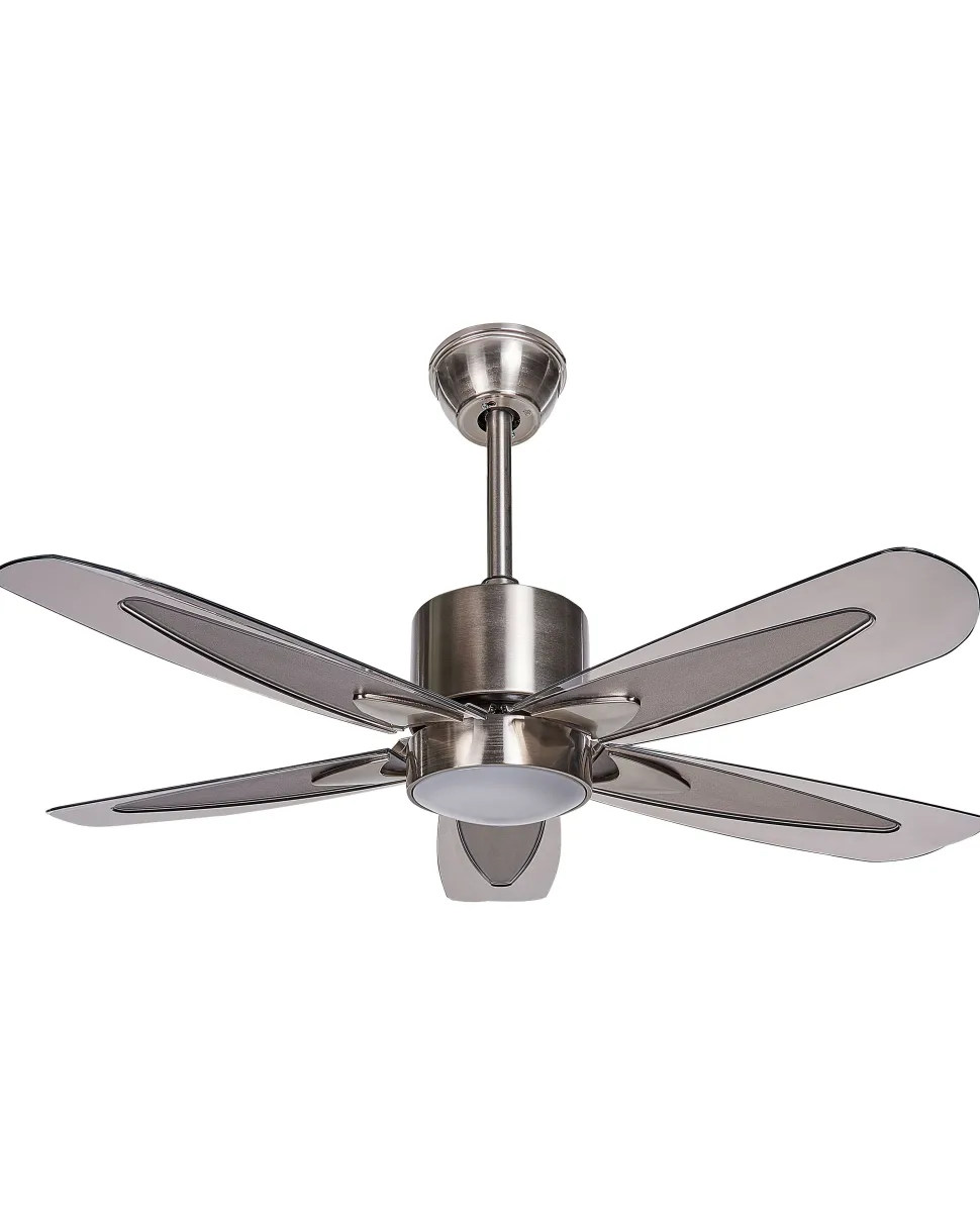 Deckenventilator Mit Licht Silber Coyote