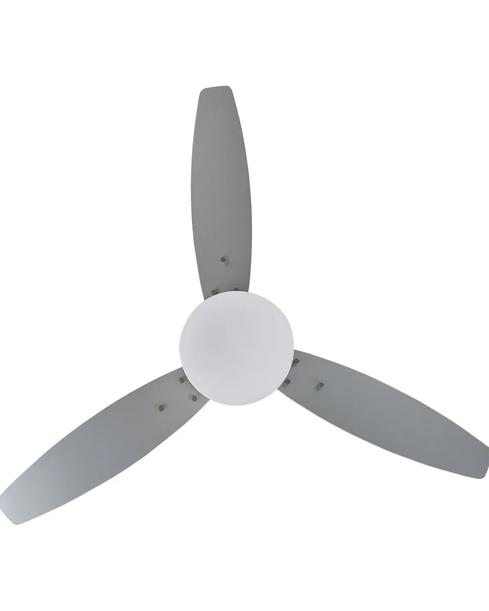 Deckenventilator Mit Licht Und Timerfunktion Silber Mlava