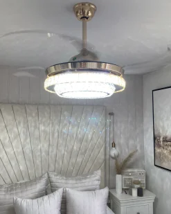 Deckenventilator Mit Licht Gold Ashley