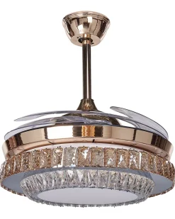 Deckenventilator Mit Licht Gold Ashley