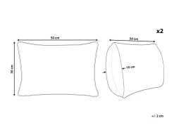 Dekokissen Abstraktes Muster Mehrfarbig 30 X 50 Cm 2Er Set Browallia