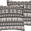 Dekokissen Abstraktes Muster Beige / Schwarz 45 X 45 Cm 2Er Set Hentepe