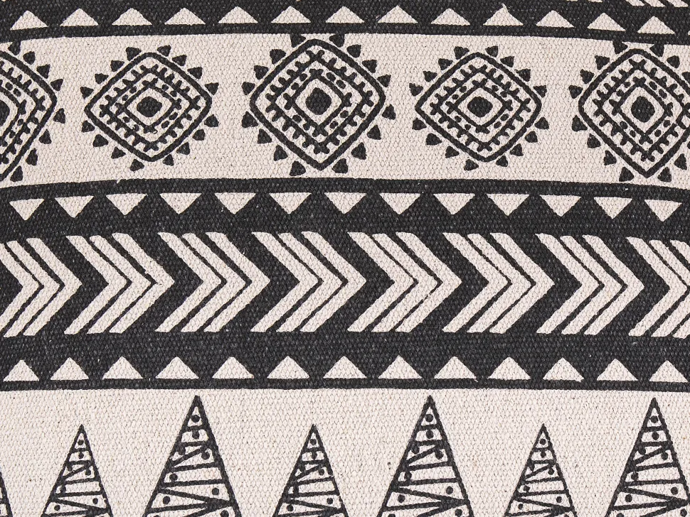 Dekokissen Abstraktes Muster Beige / Schwarz 45 X 45 Cm 2Er Set Hentepe