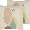 Dekokissen Abstraktes Muster Mehrfarbig 45 X 45 Cm 2Er Set Cardoon