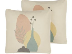Dekokissen Abstraktes Muster Mehrfarbig 45 X 45 Cm 2Er Set Cardoon