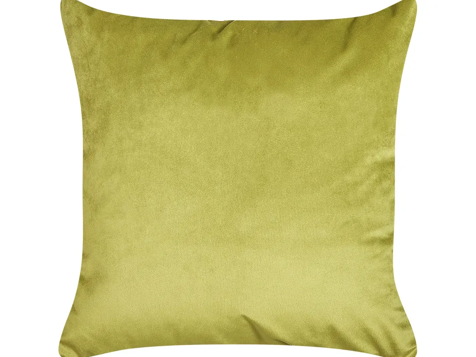 Dekokissen Augenmuster Samtstoff Olivgrun 45 X 45 Cm 2Er Set Aeonium