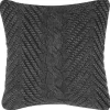 Dekokissen Baumwolle Grau Strukturiert 45 X 45 Cm Konni