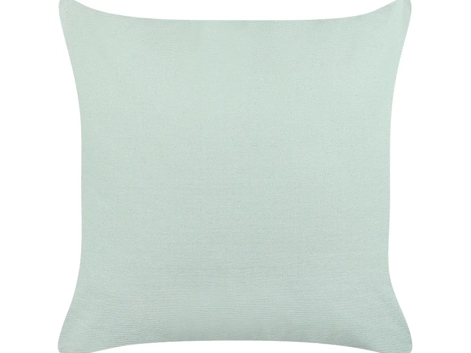 Dekokissen Baumwolle Hellgrun Mit Quasten 45 X 45 Cm Bacopa