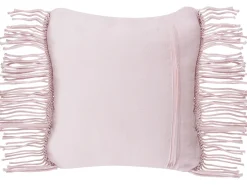 Dekokissen Baumwolle Rosa Makramee 40 X 40 Cm 2Er Set Yaniklar