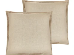 Dekokissen Beige 45 X 45 Cm 2Er Set Guzmania