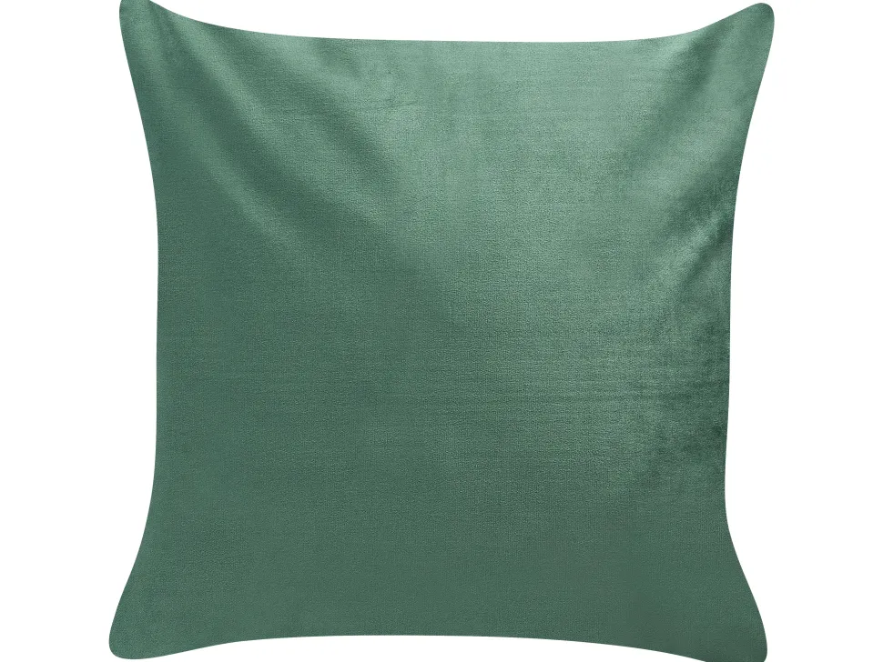 Dekokissen Bienenmuster Samtstoff Smaragdgrun Bestickt 45 X 45 Cm 2Er Set Talinum