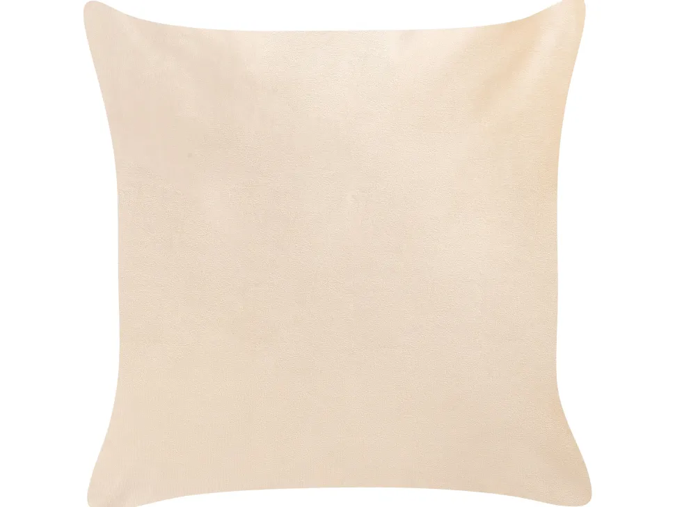 Dekokissen Bienenmuster Samtstoff Beige Bestickt 45 X 45 Cm 2Er Set Talinum