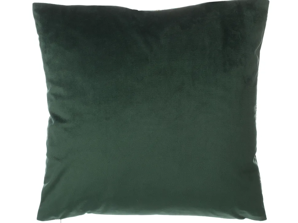 Dekokissen Blatter Samtstoff Dunkelgrun 45 X 45 Cm 2Er Set Freesia