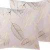 Dekokissen Blatter Samtstoff Rosa 45 X 45 Cm 2Er Set Freesia