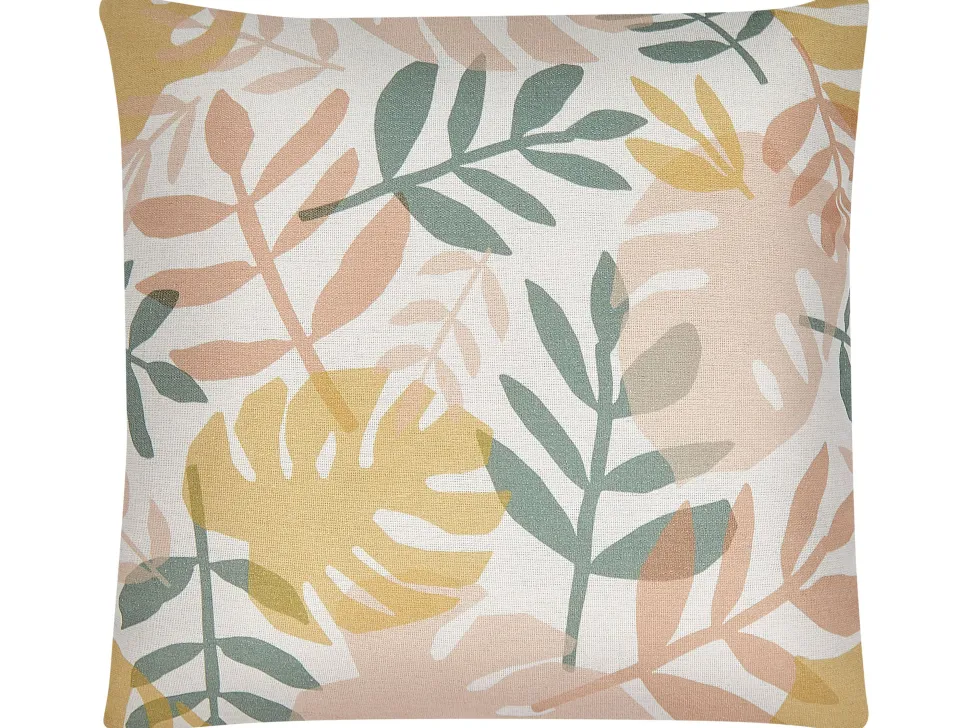 Dekokissen Blattermotiv Bunt 45 X 45 Cm 2Er Set Ilex