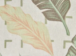 Dekokissen Blattermotiv Grun / Beige 45 X 45 Cm 2Er Set Rhapis