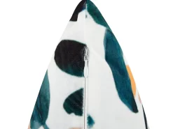 Dekokissen Blattmuster Samtstoff Grun 45 X 45 Cm Knautia