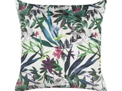 Dekokissen Blattmuster Samtstoff Grun 45 X 45 Cm Gasteria