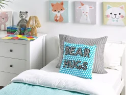 Dekokissen Blau Mit Aufschrift 40 X 40 Cm 2Er Set Radzkot