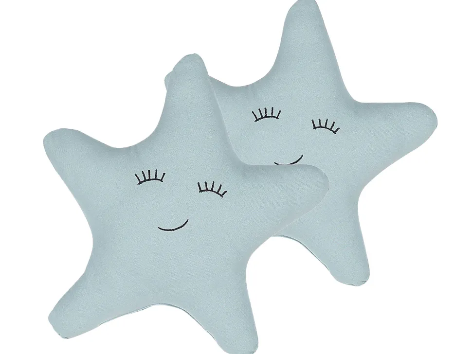 Dekokissen Blau Sternenform 40 X 40 Cm 2Er Set Bhopal