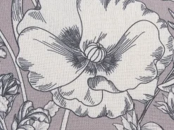 Dekokissen Blumenmotiv Grau / Weis 45 X 45 Cm 2Er Set Sophora
