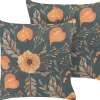 Dekokissen Blumenmotiv Mehrfarbig 45 X 45 Cm 2Er Set Sotol