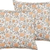 Dekokissen Blumenmuster Baumwolle Mehrfarbig 45 X 45 Cm 2Er Set Meadia