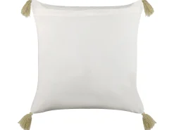 Dekokissen Blumenmuster Baumwolle Mehrfarbig Mit Quasten 45 X 45 Cm Carissa