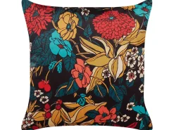 Dekokissen Blumenmuster Samtstoff Mehrfarbig 45 X 45 Cm Protea