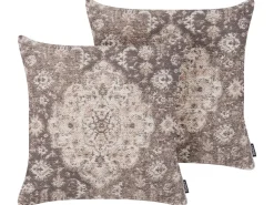 Dekokissen Braun 45 X 45 Cm 2Er Set Mimisal