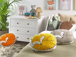 Dekokissen Braun Igelmotiv 46 X 36 Cm 2Er Set Benagulru