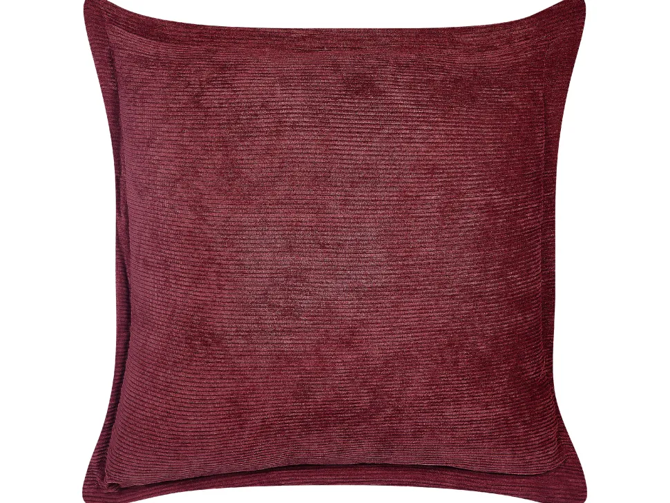 Dekokissen Cord Bordeaux 43 × 43 Cm 2Er Set Zinnia