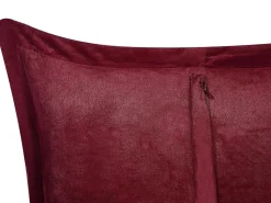 Dekokissen Cord Bordeaux 43 × 43 Cm 2Er Set Zinnia
