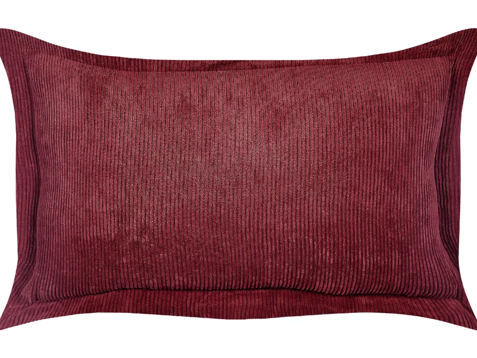 Dekokissen Cord Bordeaux 47 X 27 Cm 2Er Set Zinnia