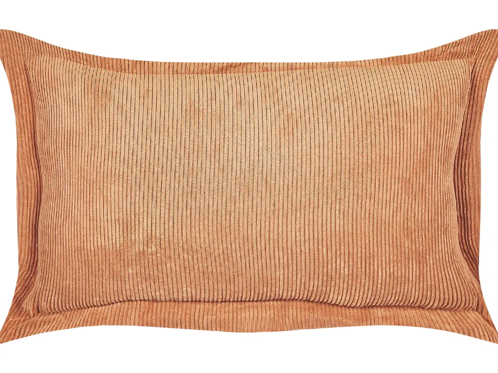 Dekokissen Cord Orange 47 X 27 Cm 2Er Set Zinnia