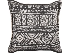 Dekokissen Ethno Muster Schwarz / Beige 45 X 45 Cm 2Er Set Sirvan