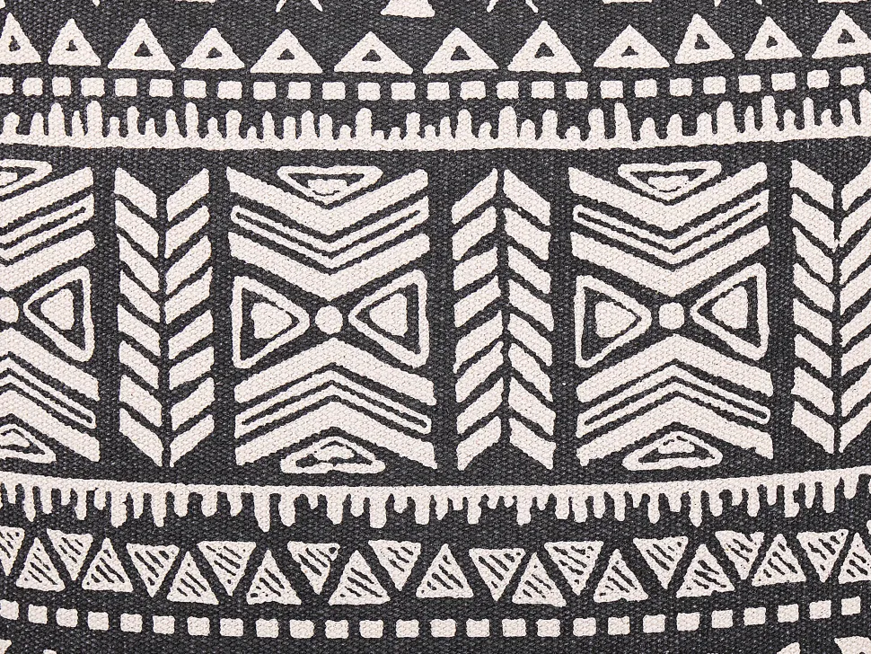 Dekokissen Ethno Muster Schwarz / Beige 45 X 45 Cm 2Er Set Sirvan