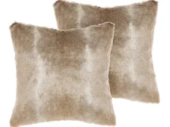 Dekokissen Felloptik Braun 45 X 45 Cm 2Er Set Hordeum