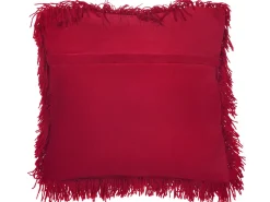 Dekokissen Felloptik Dunkelrot 45 X 45 Cm 2Er Set Cide