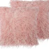 Dekokissen Felloptik Rosa 45 X 45 Cm 2Er Set Daisy