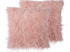 Dekokissen Felloptik Rosa 45 X 45 Cm 2Er Set Daisy