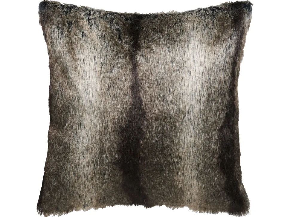 Dekokissen Felloptik Schwarz / Weis 45 X 45 Cm 2Er Set Rubrum