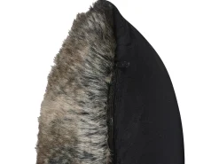 Dekokissen Felloptik Schwarz / Weis 45 X 45 Cm 2Er Set Rubrum