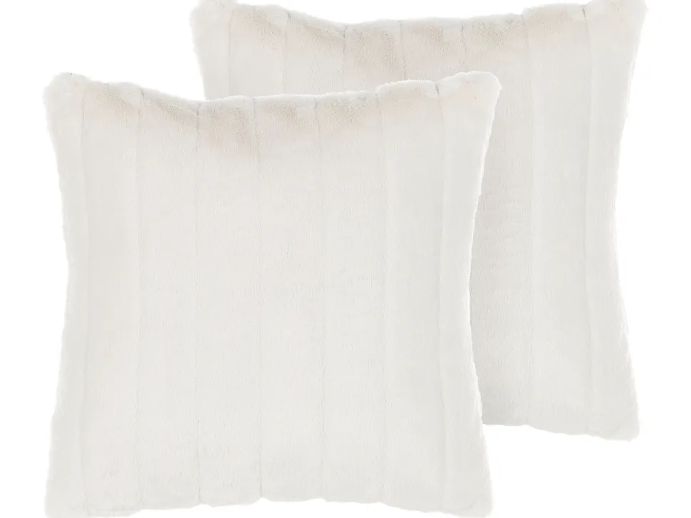 Dekokissen Felloptik Weis 45 X 45 Cm 2Er Set Pumila