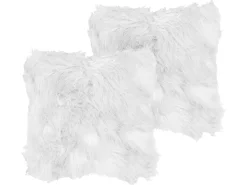 Dekokissen Felloptik Weis 42 X 42 Cm 2Er Set Lubha