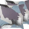 Dekokissen Fleckenmotiv Baumwolle Lila-Silber 45 X 45 Cm 2Er Set Ixia